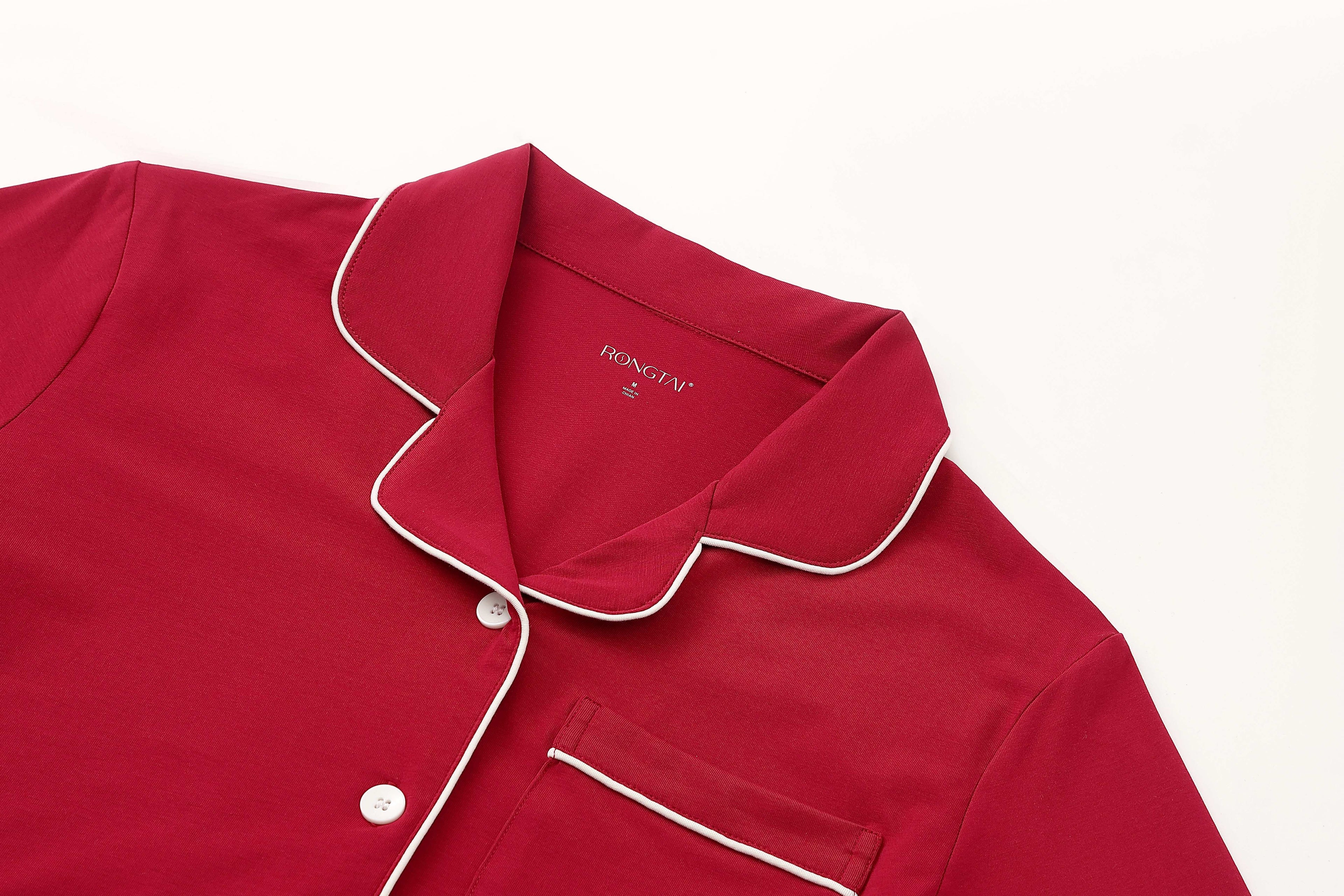 RONGTAI Cotton Womens Pajama Sets Comfy Fall Winter Pajama Set Long Sleeve Sleepwear 2 Pcs Pjs Nightwear S-XXL